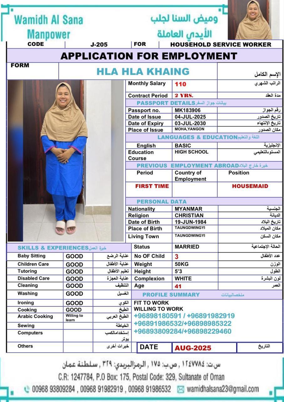 HLA HLA KHAING